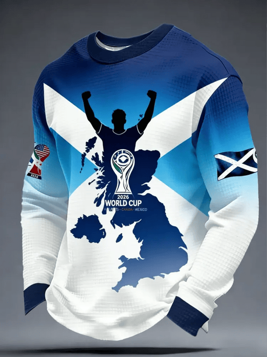 Scotland World Cup 2026 Long Sleeve Shirt Soccer Apparel Best Gifts For World Cup Lovers
