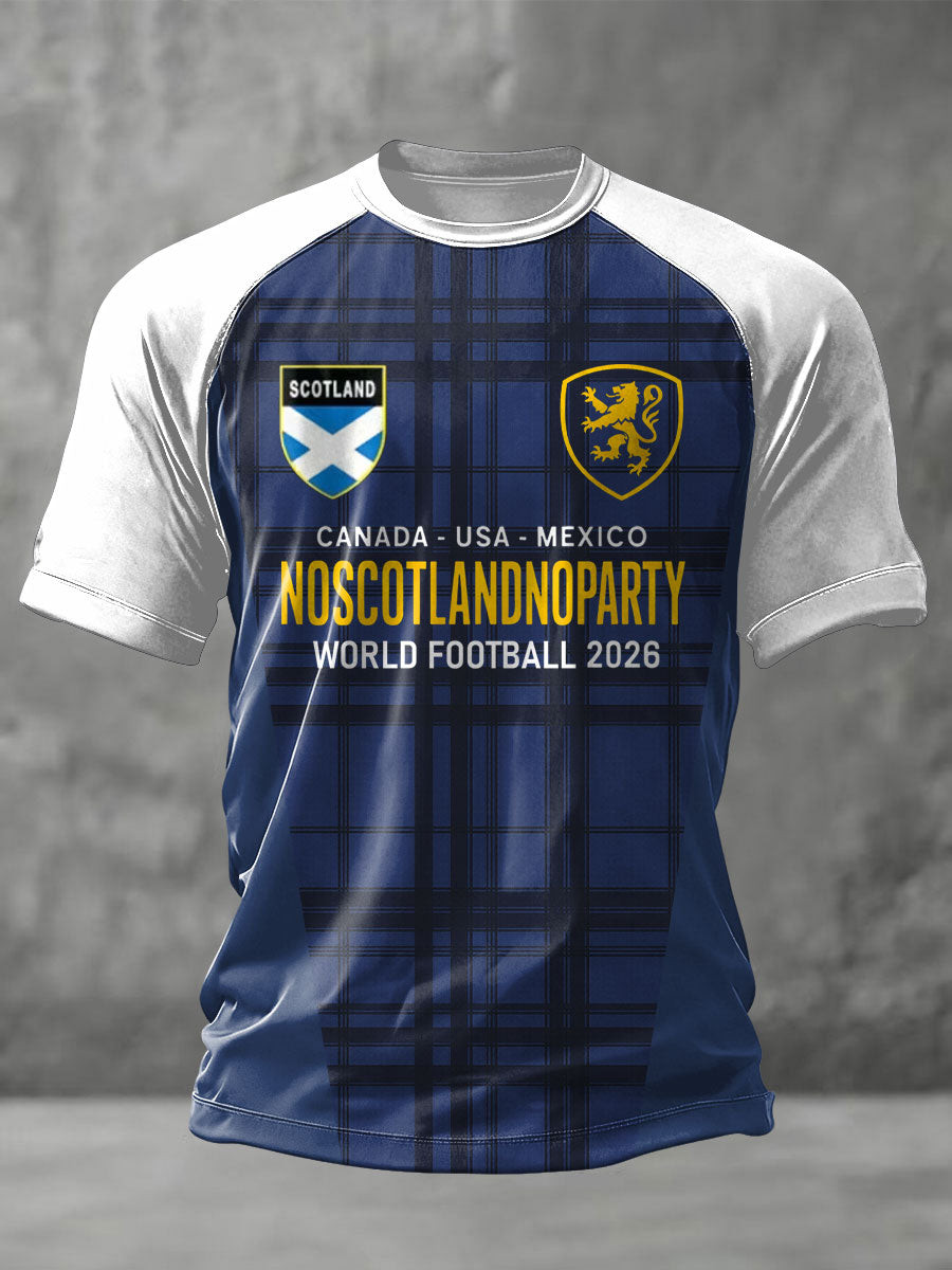 Scotland World Cup 2026 Merch No Scotland No Party World Football Shirt For Him