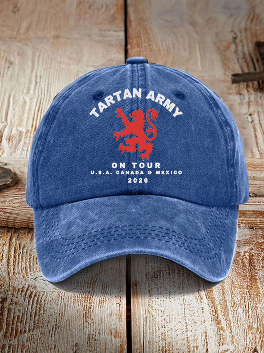 Scotland World Cup 2026 Merch Tartan Army On Tour Hat World Cup Baseball Cap