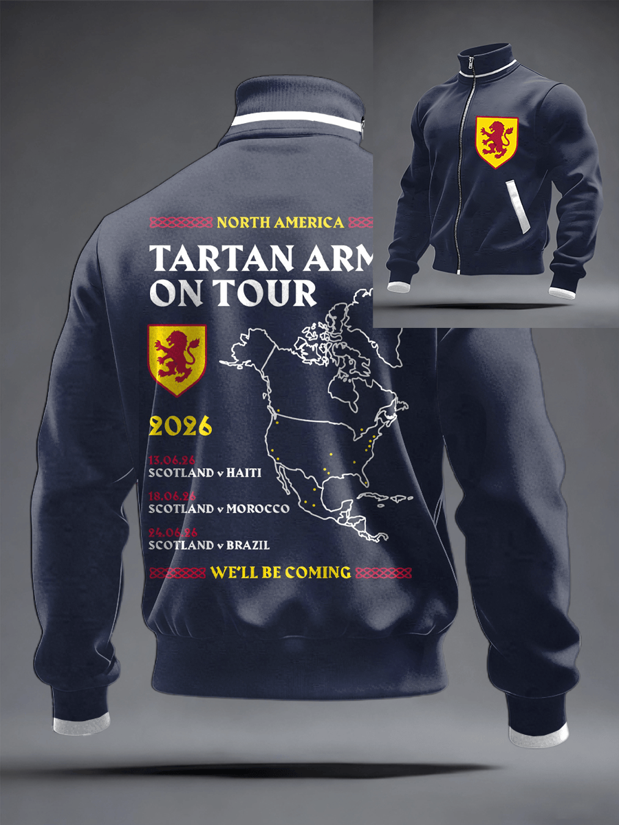 Scotland World Cup 2026 Merch Tartan Army On Tour Jacket World Cup Lovers Presents