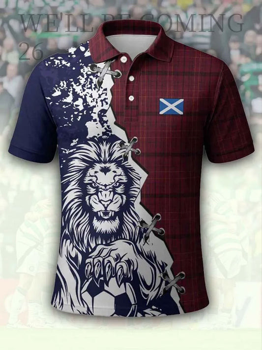 Scotland World Cup 2026 Polo Shirt Game Day Apparel Gifts Idea For World Cup Lovers