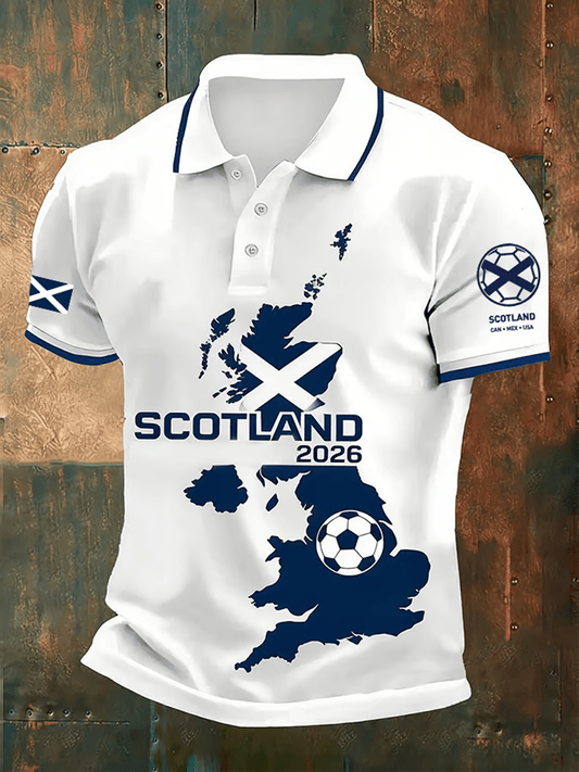 Scotland World Cup 2026 Polo Shirt Game Day Fashion Soccer Lovers For Men