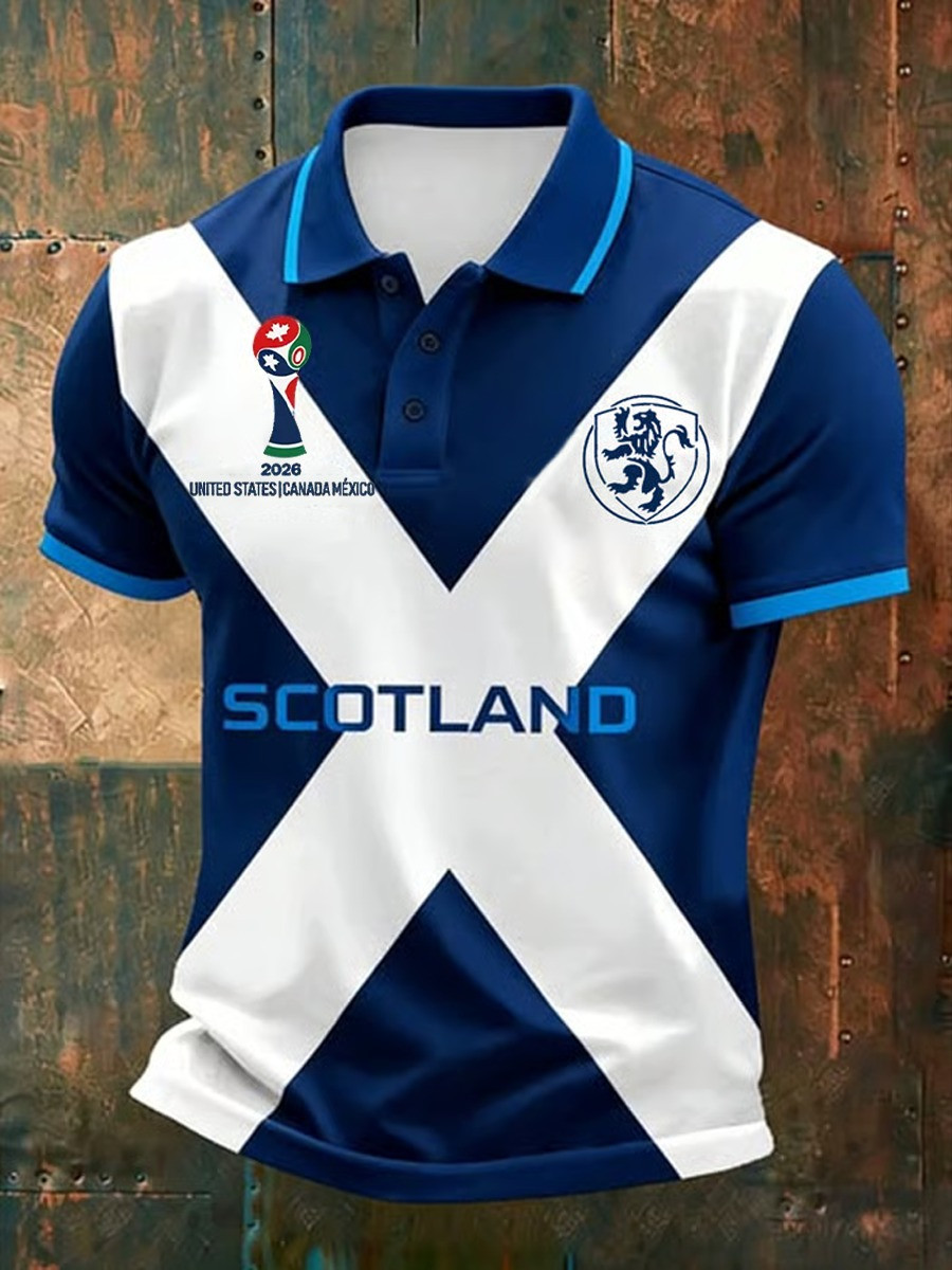 Scotland World Cup 2026 Polo Shirt Soccer Clothing Best Gifts For Scotland Team Supporters