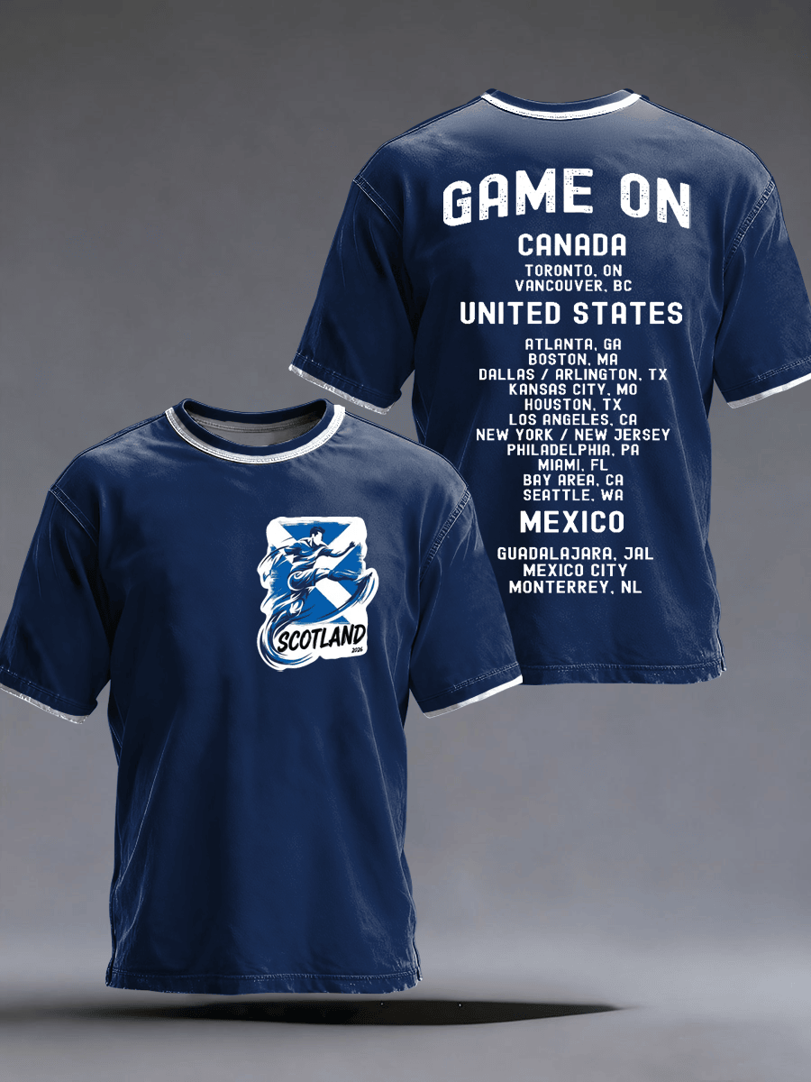 Scotland World Cup 2026 Shirt Game On Tee World Cup Merch For Soccer Lovers