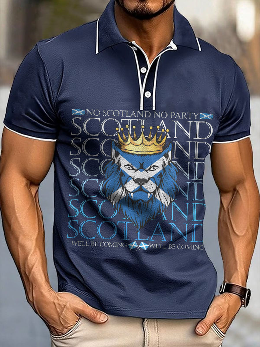 Scotland World Cup 2026 Shirts We'll Be Coming Polo Shirt Cool Soccer Lovers Gifts
