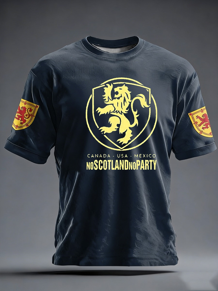 Scotland World Cup 2026 T-Shirt No Scotland No Party Shirt Best Gifts For Soccer Lovers