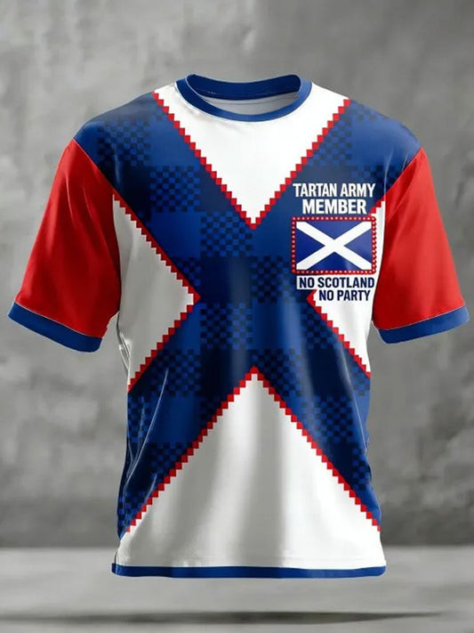 Scotland World Cup 2026 T-Shirt Tartan Army Member Shirt For Soccer Lovers