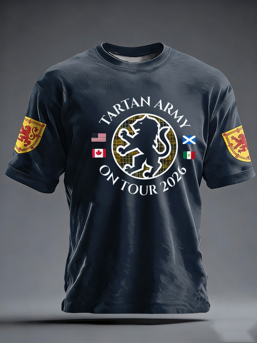 Scotland World Cup 2026 T-Shirt Tartan Army On Tour Shirt World Cup Merch Best Gifts