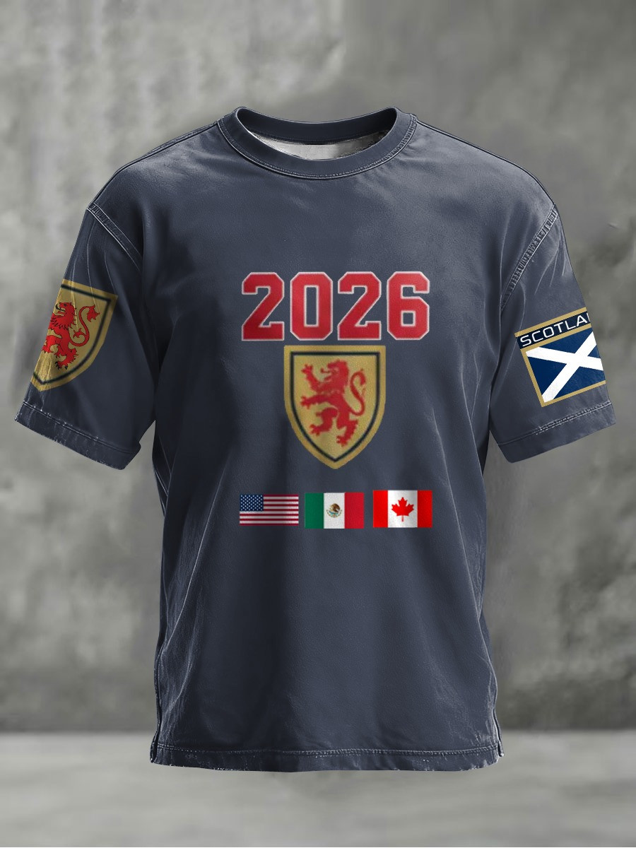 Scotland World Cup 2026 T-Shirt Tartan Army Shirt World Cup Merch Best Gifts For Grandpa