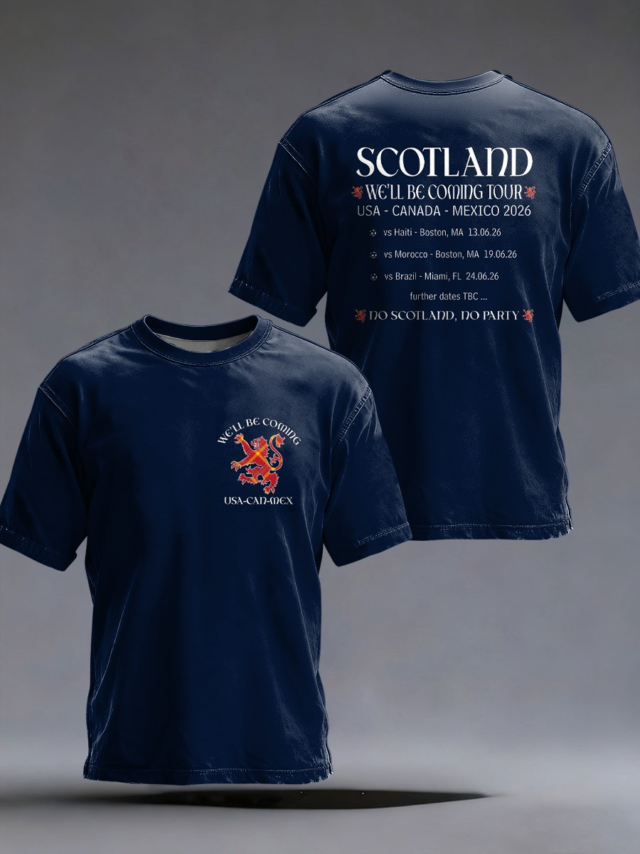 Scotland World Cup 2026 T-Shirt We'll Be Coming Shirt Best Gifts For World Cup Lovers
