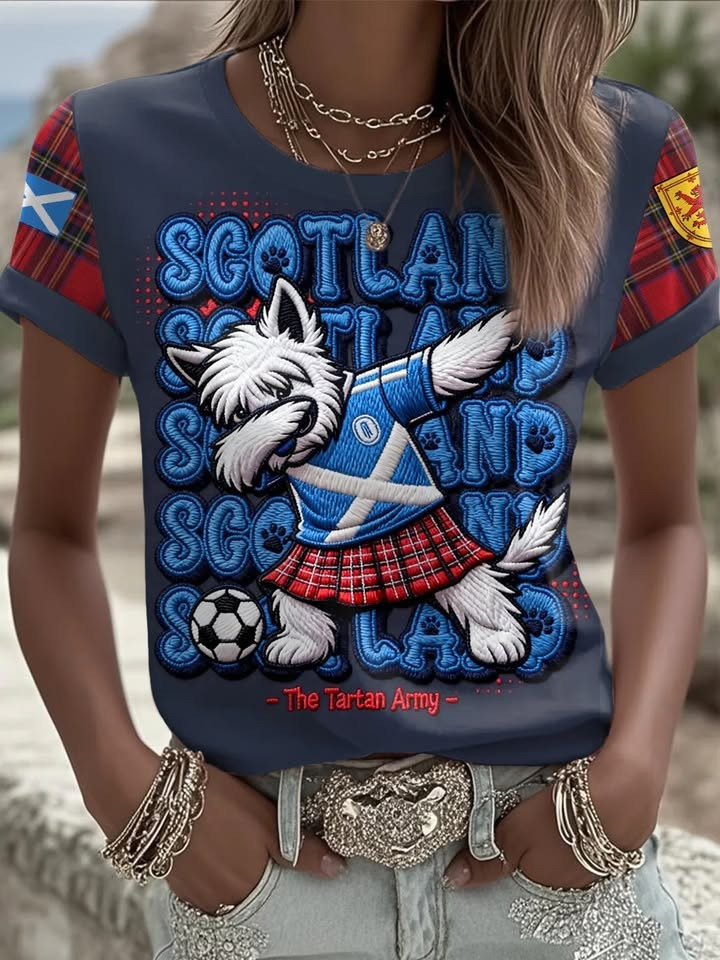 Scotland World Cup 2026 T-Shirt Women's The Tartan Army Shirts For Soccer Fan