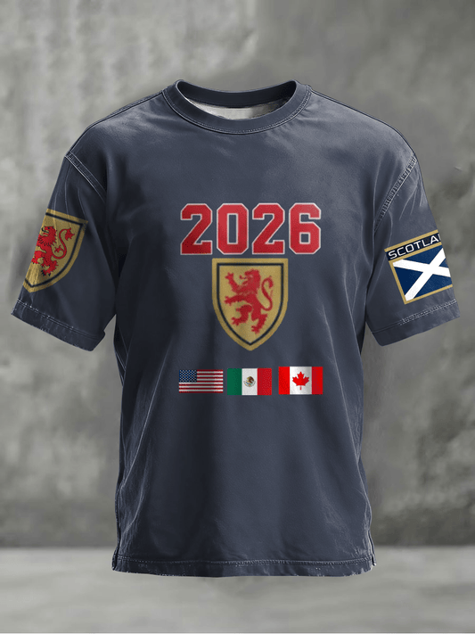 Scotland World Cup 2026 T-Shirt World Cup Tee Tartan Army Merch Gift For Soccer Fans