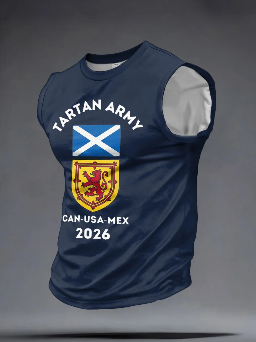 Scotland World Cup 2026 Tank Top Tartan Army Team Clothing Best Gifts For Team Scotland Fans