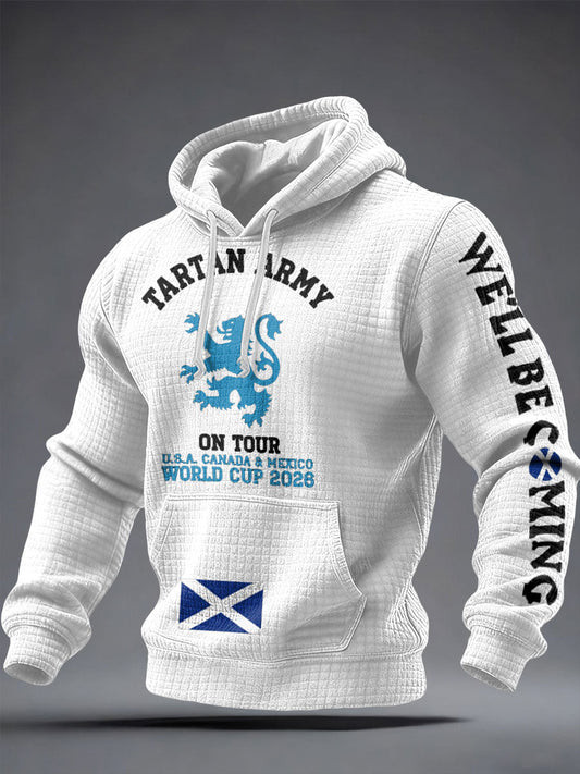 Scotland World Cup 2026 Tartan Army Hoodie We'll Be Coming Hoodie Best Gifts For Soccer Fans