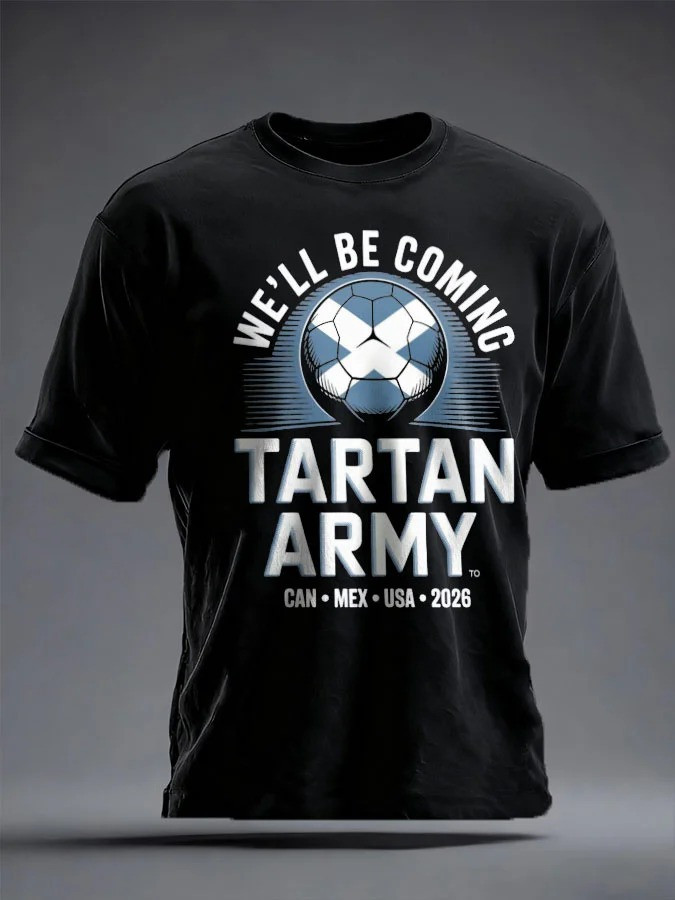 Scotland World Cup 2026 Tartan Army T-Shirt Scotland Soccer Shirt Soccer Lovers Best Gifts