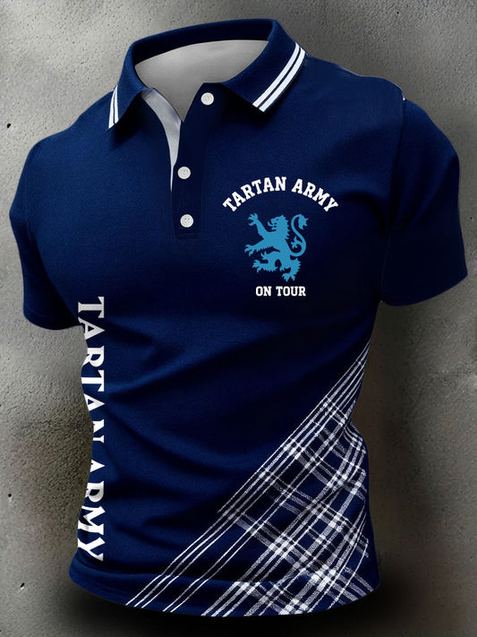 Scotland World Cup Tartan Army Polo Shirt World Cup 2026 Clothing Soccer Lovers Gifts
