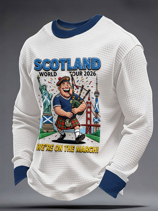Scotland World Tour 2026 Long Sleeve Shirt World Cup 2026 Merch For Soccer Lovers