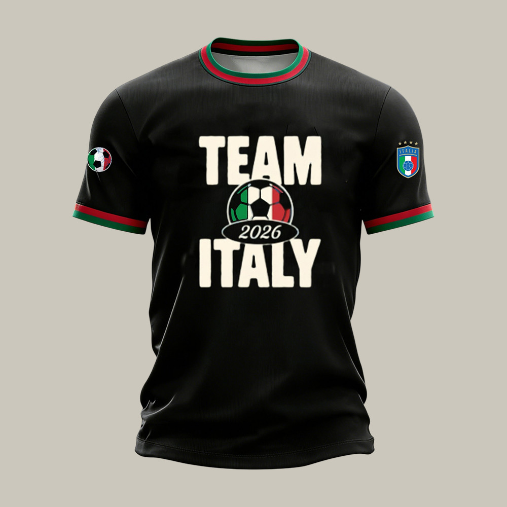 Team Italy 2026 FIFA World Cup T-Shirt Soccer Fan Merch 2026 World Cup Gear