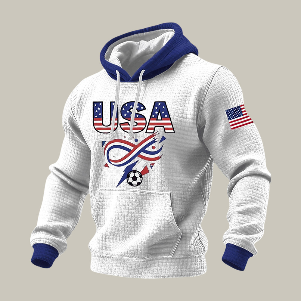 USA 2026 FIFA World Cup Hoodie American Flag Soccer Apparel Present For Fan