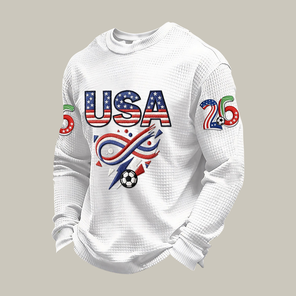 USA 2026 FIFA World Cup Long Sleeve Shirt Soccer Apparel Present Idea For Dad
