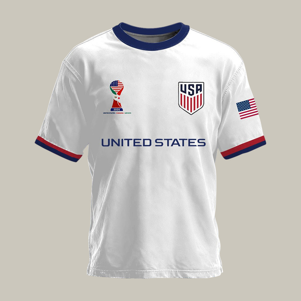 USA 2026 FIFA World Cup T-Shirt American Flag Soccer Clothes Best Fan Gifts