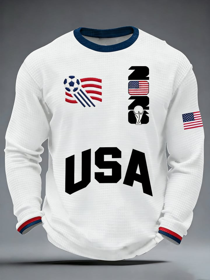 USA FIFA World Cup 2026 Long Sleeve Shirt USA Soccer Merch For Sport Lovers