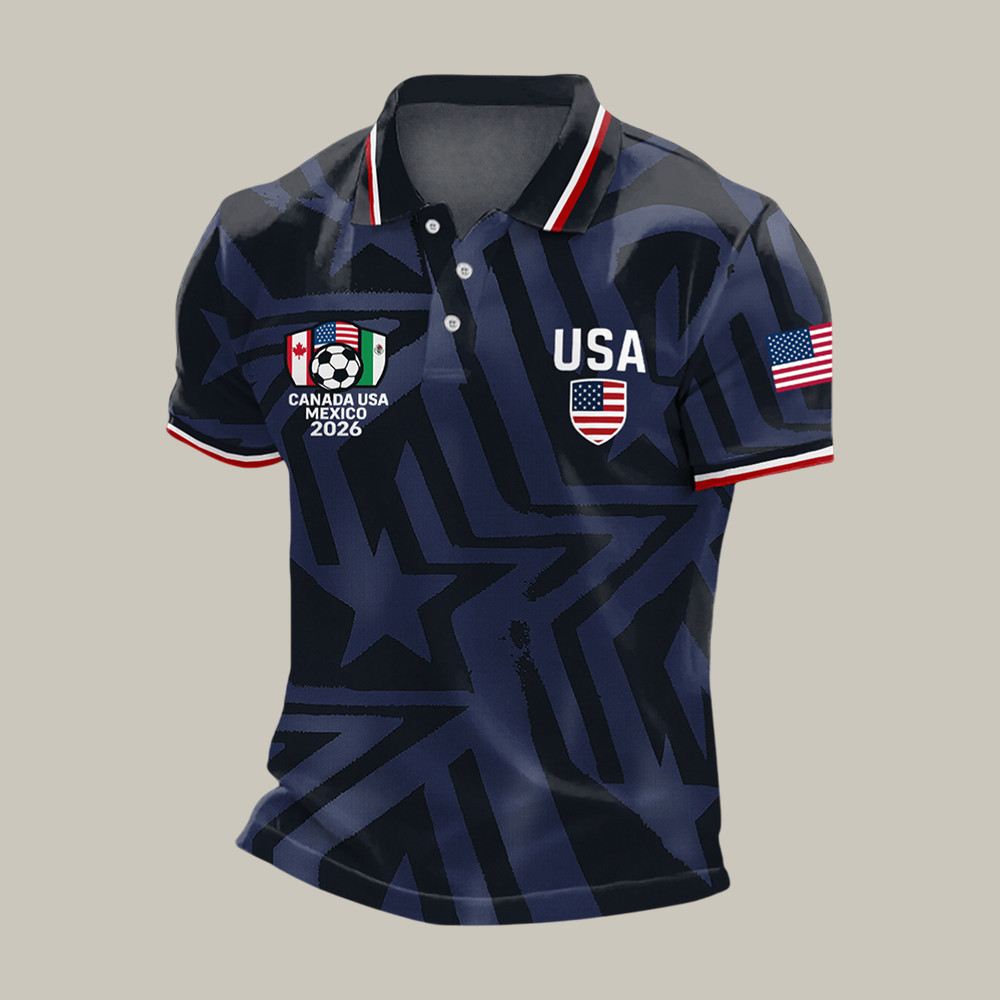 USA FIFA World Cup 2026 Polo Shirt World Cup Clothes Fan For Huge Fan