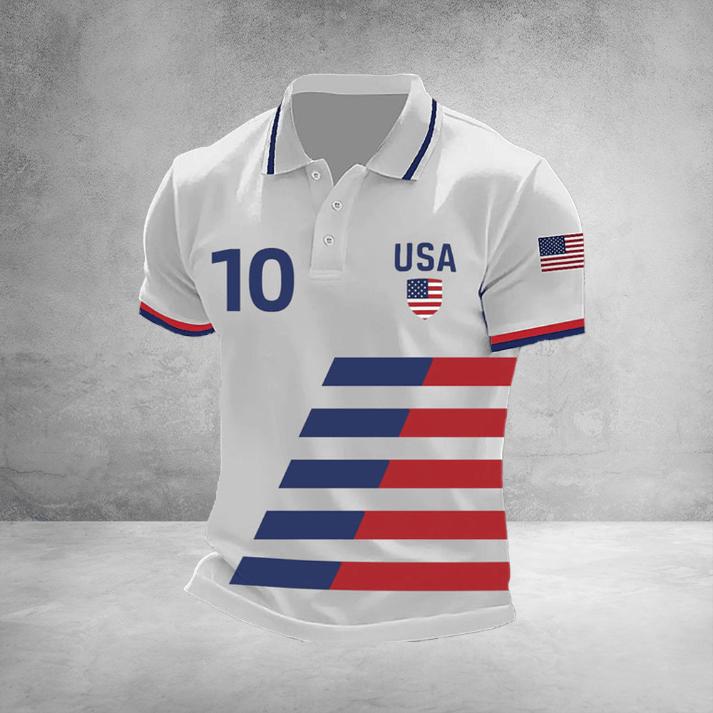 USA FIFA World Cup Polo Shirt FIFA Apparel USA Soccer Merchandise For Boyfriend