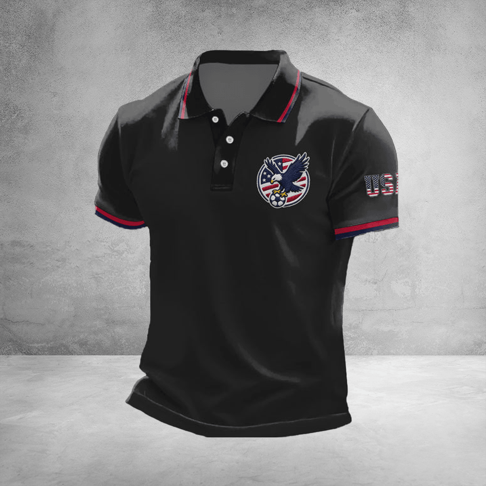 USA FIFA World Cup Polo Shirt US Men's Soccer Apparel Sports Outfits For Dad