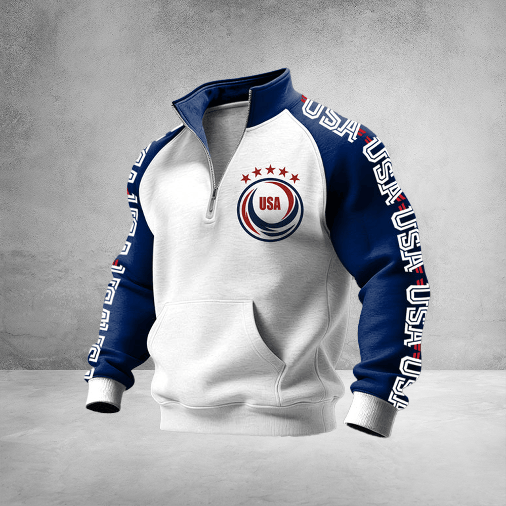 USA FIFA World Cup Zip Sweatshirt USA Soccer Merch Sports Lovers Apparel Gifts Idea