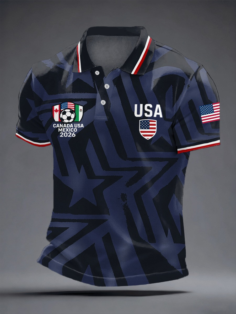 USA Soccer FIFA 2026 World Cup Polo Shirt Game Day Merch Clothing For Soccer Fan