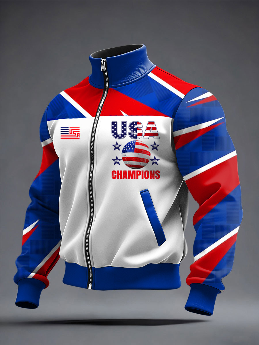 USA Strong Soccer Jacket FIFA World Cup Apparel Cool For Soccer Lovers