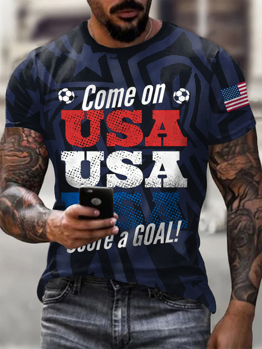 USA World Cup 2026 Apparel Come On USA Score A Goal Shirt For World Cup Fan