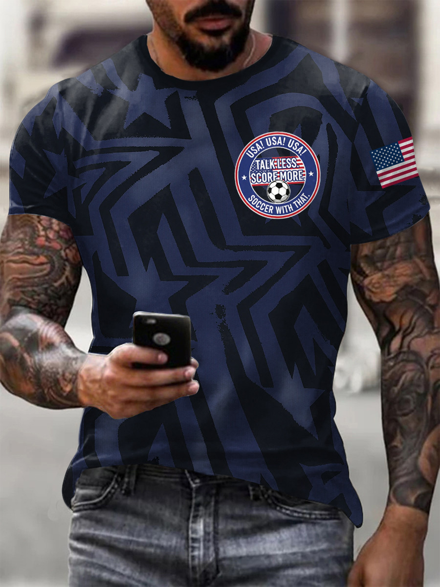 USA World Cup 2026 Clothing USA Talk Less Score More Shirt Soccer Lovers Gifts