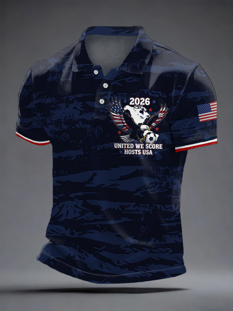 USA World Cup 2026 Clothing United We Score Hosts USA Polo Shirt For Soccer Fan