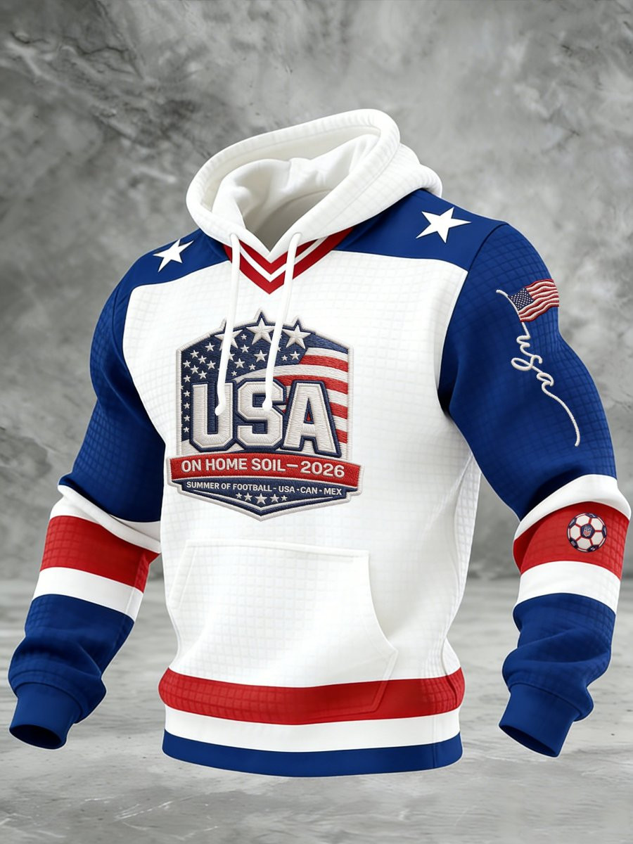 USA World Cup 2026 Hoodie On Home Soil World Cup Apparel Soccer Fan Gifts Idea