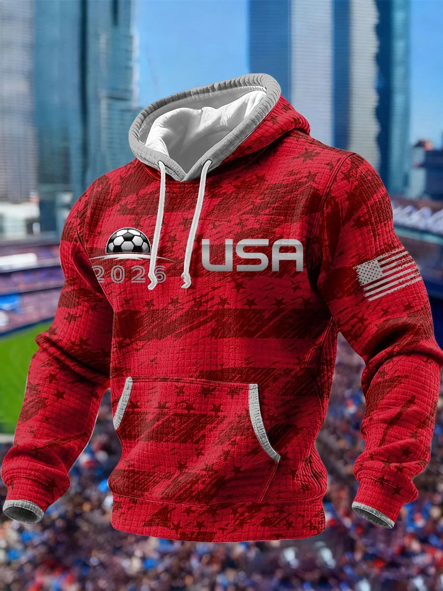 USA World Cup 2026 Hoodie USA Soccer Hooded Sweatshirt Best Gifts For World Cup Fans