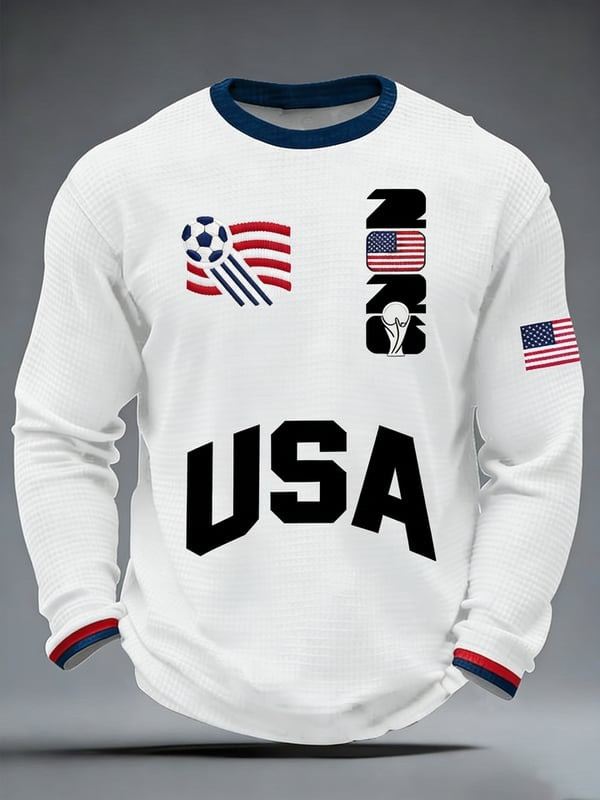 USA World Cup 2026 Long Sleeve Shirt Soccer Apparel Best Gifts For World Cup Lovers