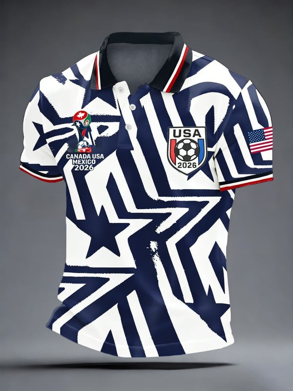 USA World Cup 2026 Merch Game Day Polo Shirt World Cup Apparel Soccer Lovers Gifts
