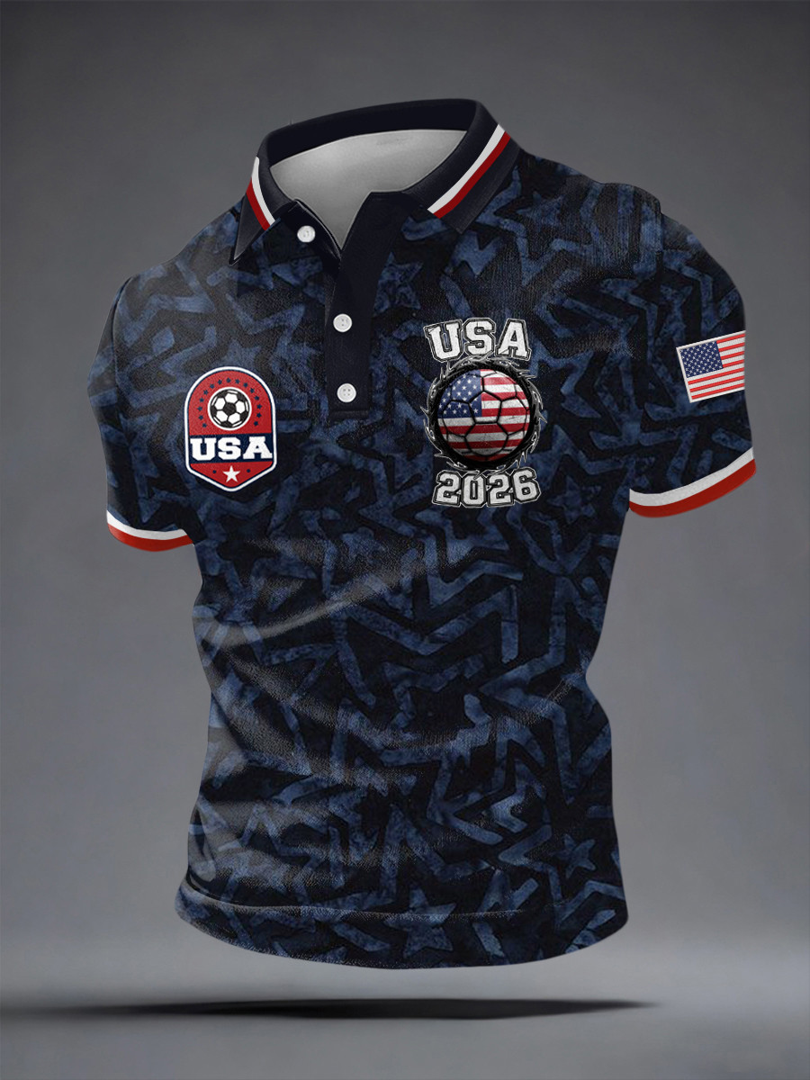 USA World Cup 2026 Merch World Cup Polo Shirt Game Day Apparel For Soccer Fan