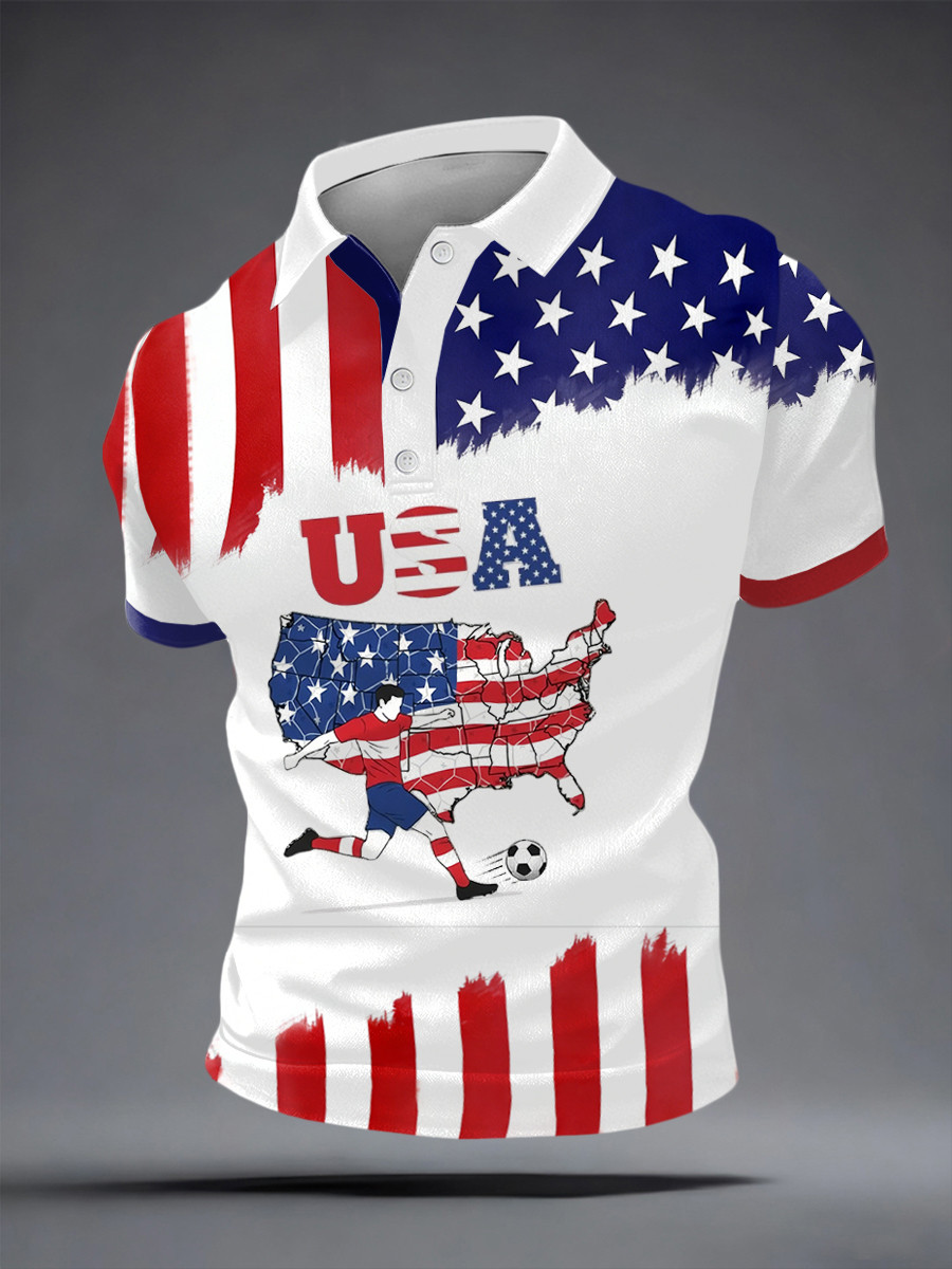 USA World Cup 2026 Polo Shirt Soccer Game Outfits World Cup Merch For Soccer Fan