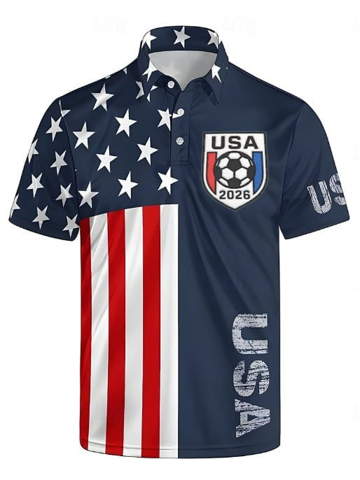 USA World Cup 2026 Polo Shirt World Cup Merch Soccer Clothing Best Gifts For World Cup Fans