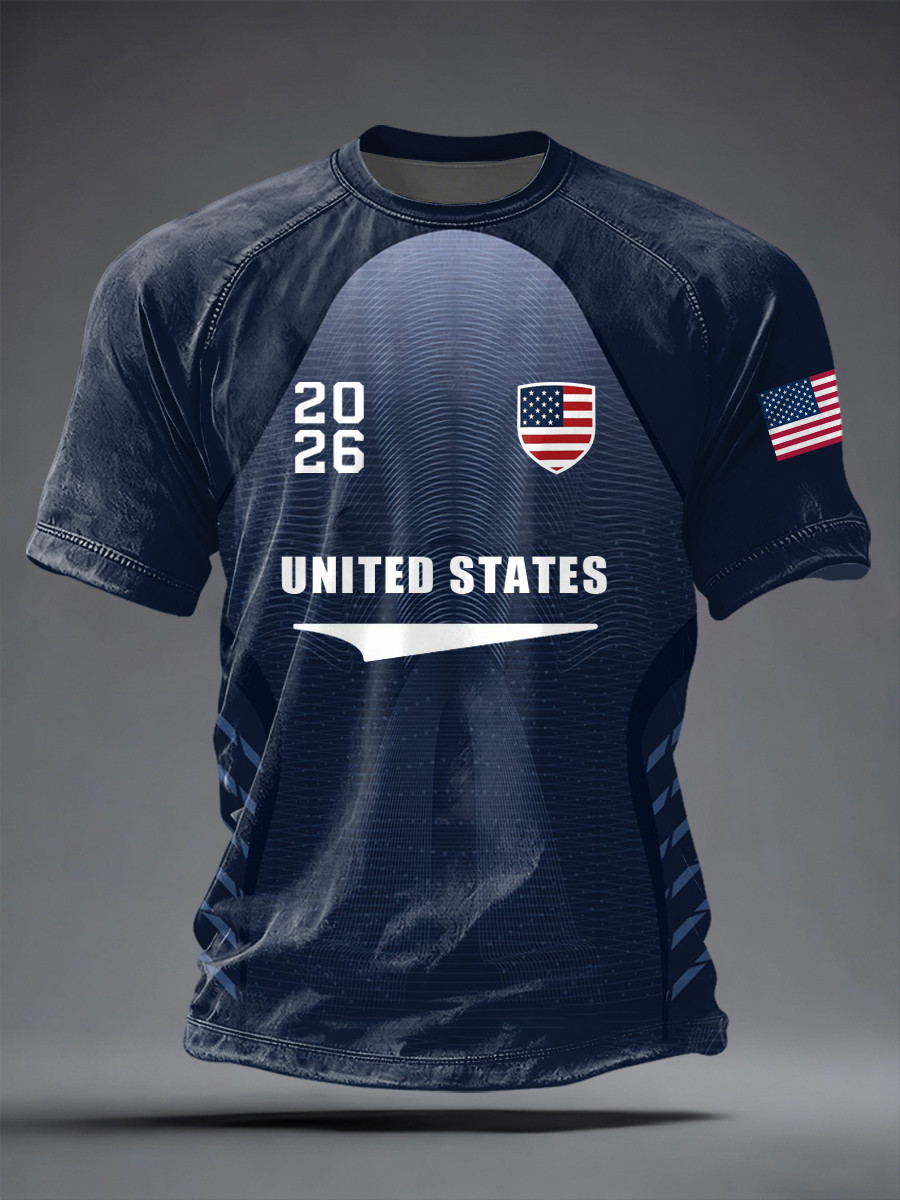 USA World Cup 2026 Shirt FIFA World Cup Apparel Match Day Clothing For Dad