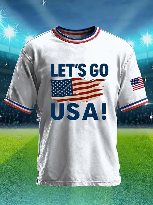 USA World Cup 2026 T-Shirt Let's Go USA Tee Cool Best Gifts Idea For World Cup Lovers