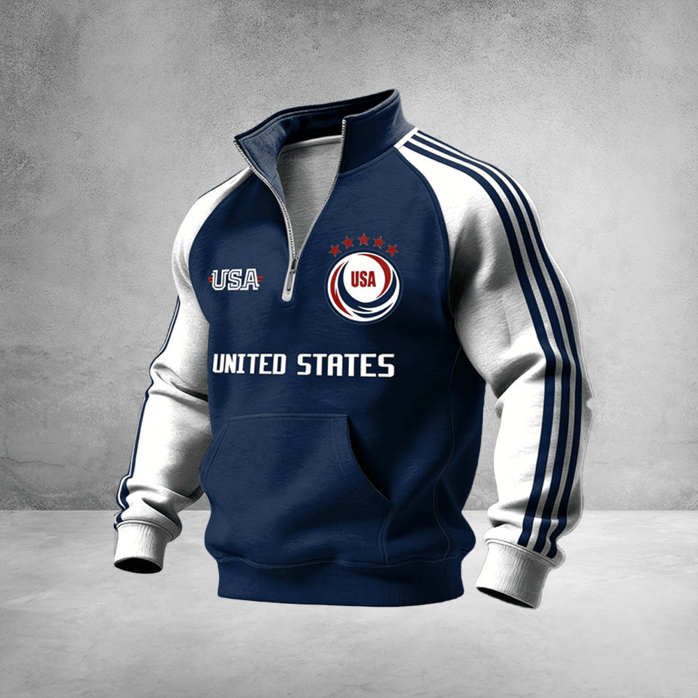 USA World Cup 2026 Zip Sweatshirt Game Day Apparel For World Cup Lovers