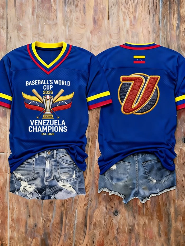 Venezuela WBC 2026 Champion Jersey Baseball World Cup Apparel For Venezuelan