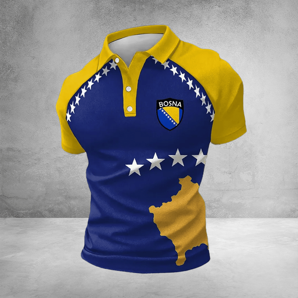 World Cup 2026 Bosnia Polo Shirt Match Day Apparel Soccer Players Gifts Idea