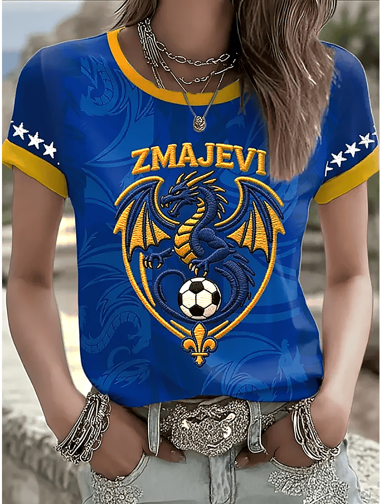 World Cup 2026 Bosnia Zmajevi Shirt Bosnia Soccer Clothing Sports Lovers Attire Fan Gifts