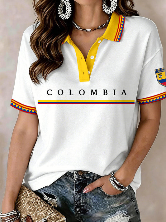 World Cup 2026 Colombia Polo Shirt Colombia World Cup Apparel For Football Fan