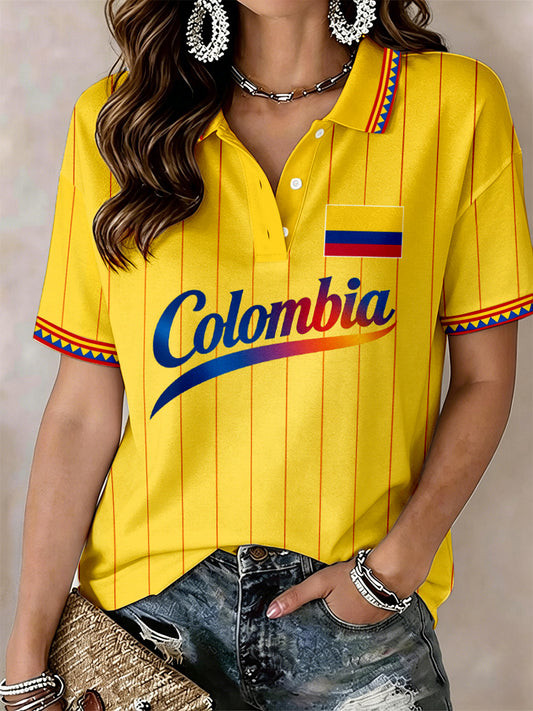 World Cup 2026 Colombia Polo Shirt Colombia World Cup Group Clothing For Football Lovers